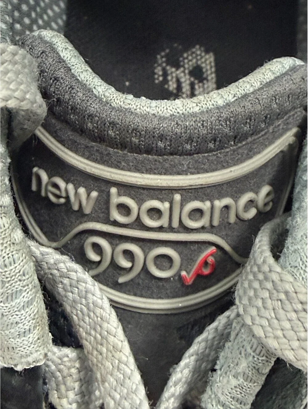 New Balance 990 V6 Black/Grey Kids Sneakers GC990BK6 Size 5Y / 6.5 Womens
